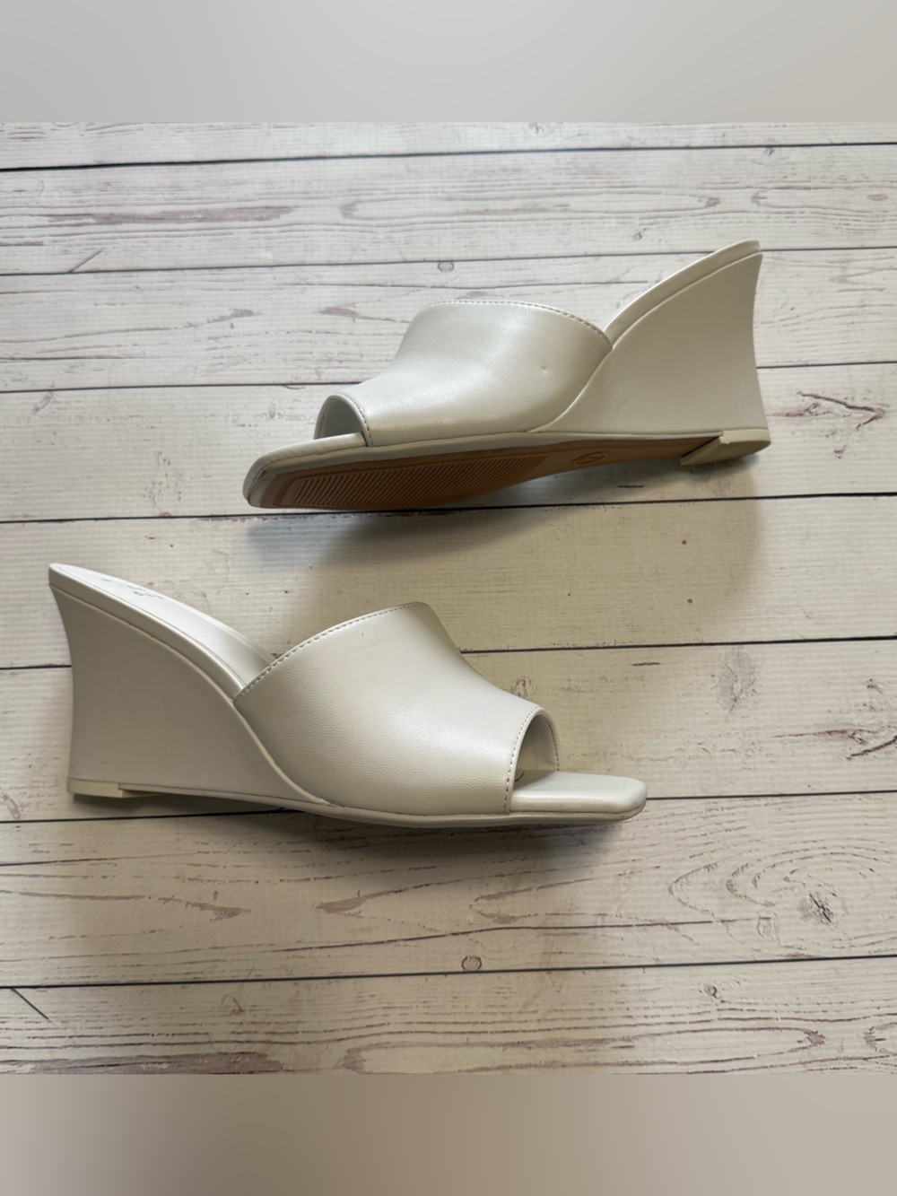 a new day White Wedge Sandals